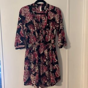 Black dress w/ floral patter